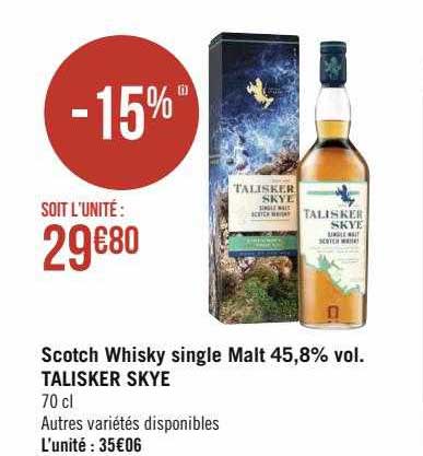 scotch whisky single malt 45,8% vol. talisker skye