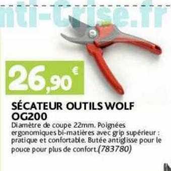 sécateur outils wolf og200