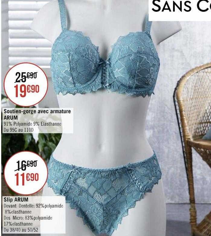 soutien-gorge avec armature arum, slip arum