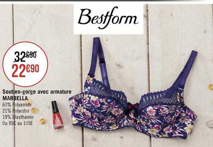 soutien-gorge avec armature marbella besform