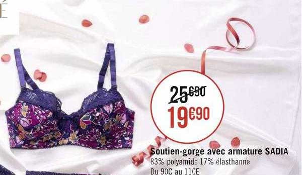 soutien-gorge avec armature sadia