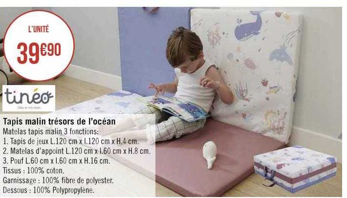 tapis malin trésors de l'océan tinéo