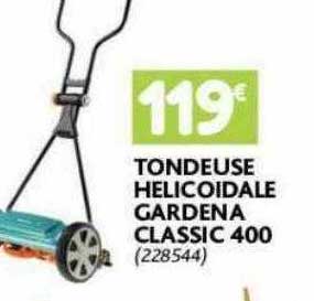 tondeuse hélicoïdale gardena classic 400