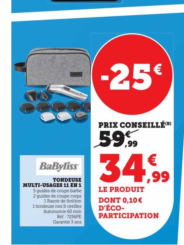tondeuse multi-usages 11 en 1 baByliss