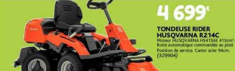 tondeuse rider husqvarna r214c
