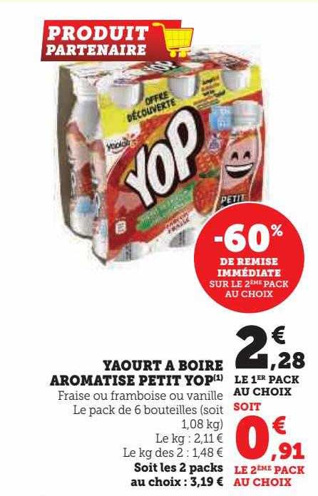 Yaourt à Boire Aromatisé Petit Yop