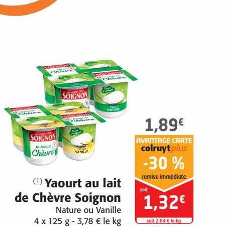Yaourt Au Lait De Chèvre Soignon