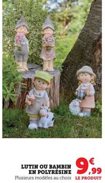 lutin ou bambin en polyrésine
