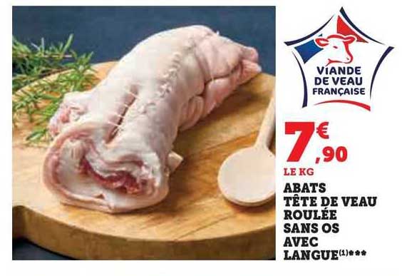 Abats Tête De Veau Roulée Sans Os Avec Langue ***