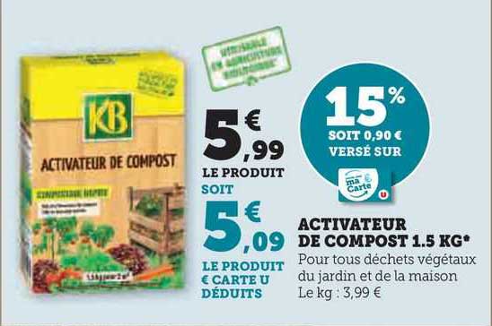 activateur de compost 1.5 kg