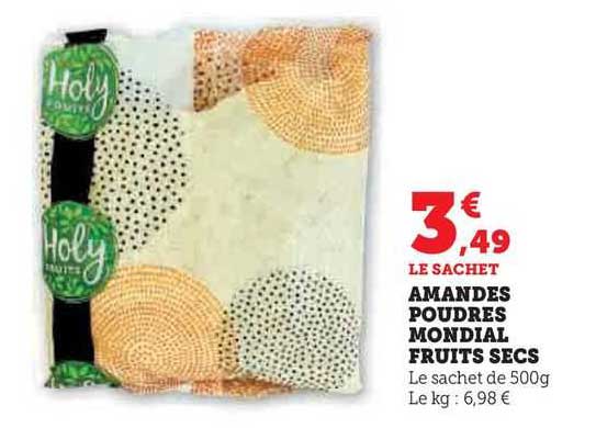 amandes poudres mondial fruits secs