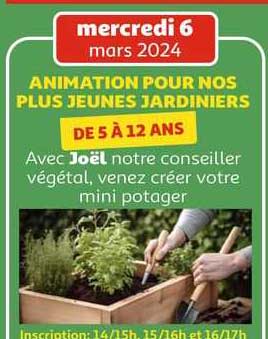 animation pour nos plus jeunes jardiniers