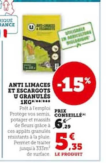 anti limaces et escargots u granulés 1kg */**/***