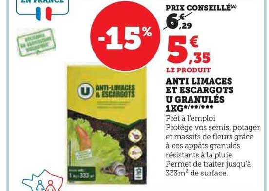 anti limaces et escargots u granulés 1kg */**/***