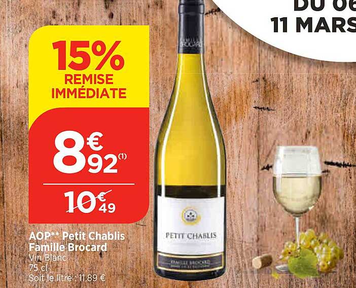 aop petit chablis famille brocard