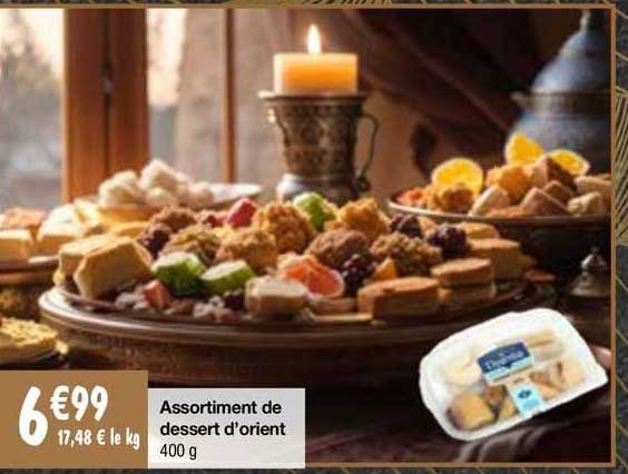 assortiment de dessert d'orient
