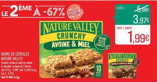 barre de céréales nature valley