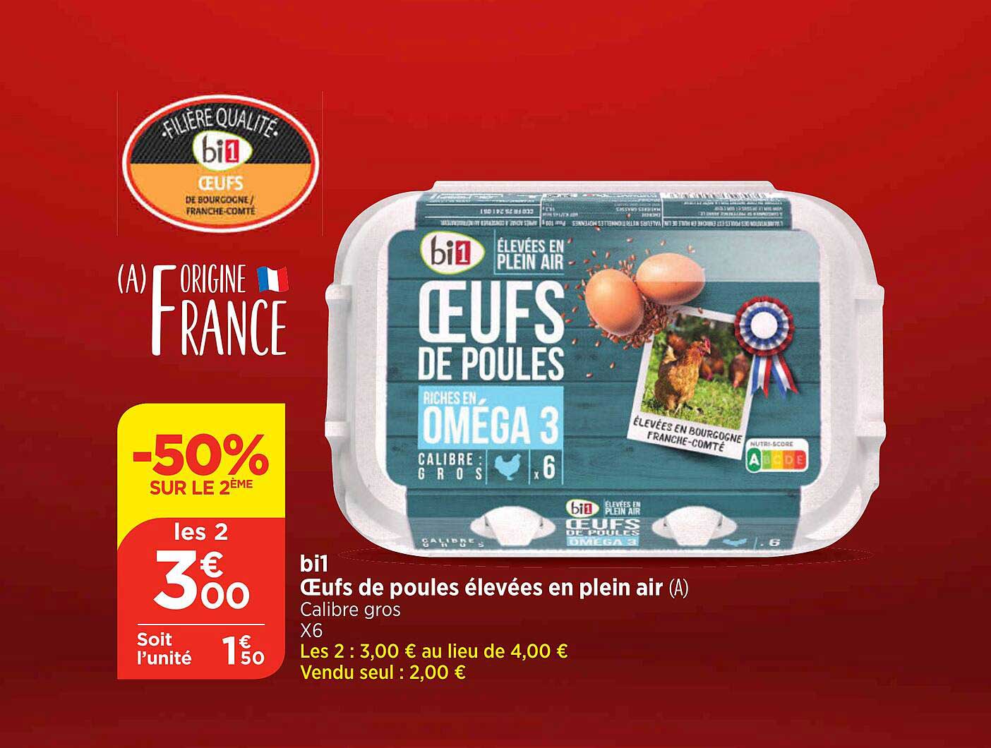 bi1 œufs de poules élevées en plein air