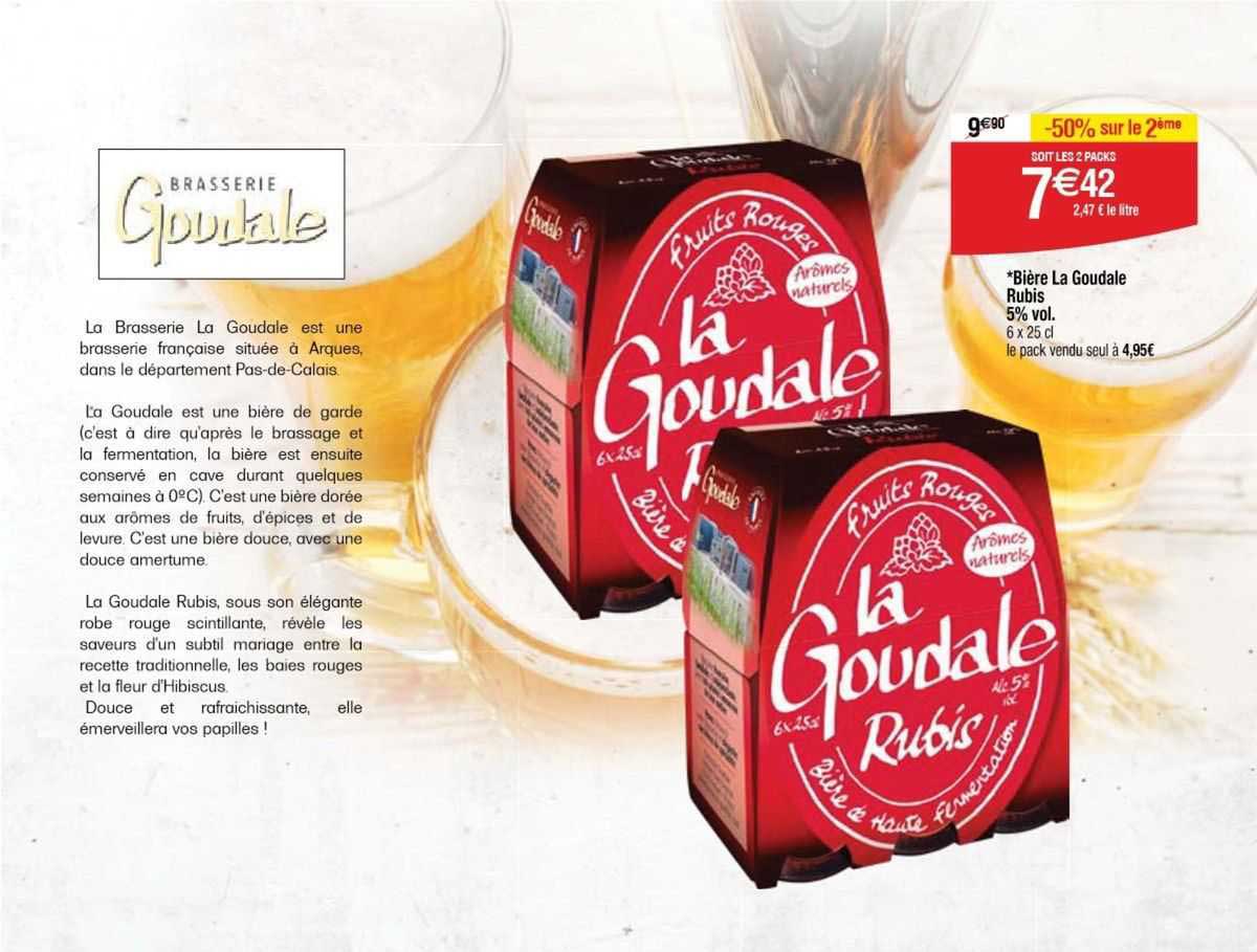 Bière La Goudale Rubis 5% Vol