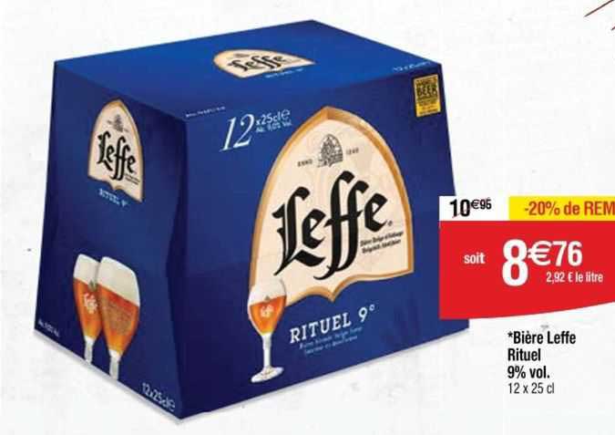 Bière Leffe Rituel 9% Vol