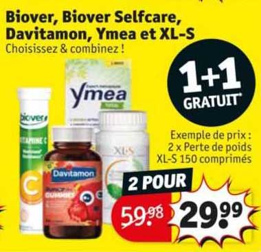 biover, biover selfcare, davitamon, ymea et xl-s