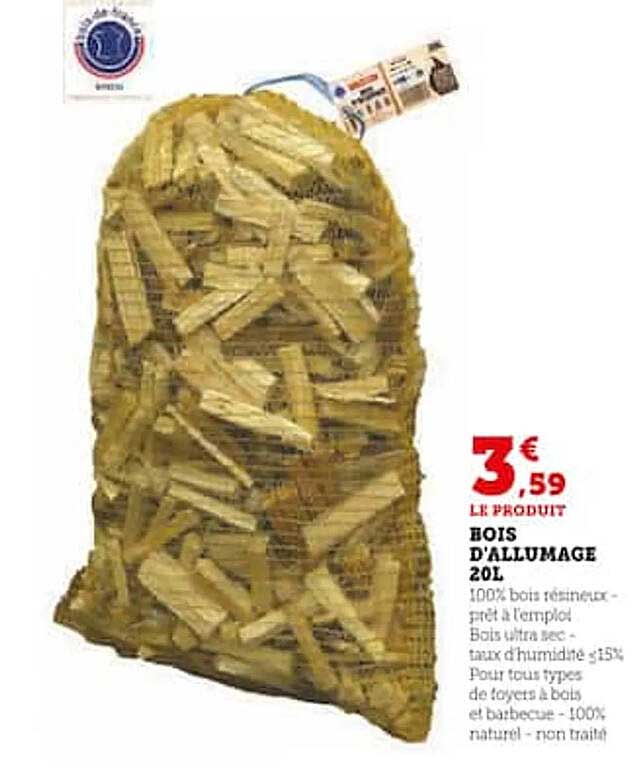 Bois D'allumage 20l