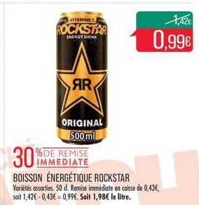 boisson énergétique rockstar