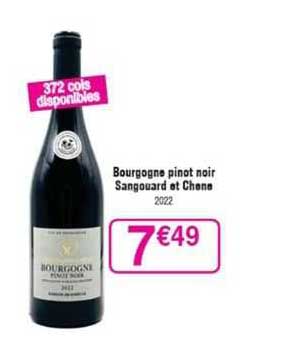 bourgogne pinot noir sangouard et chene 2022