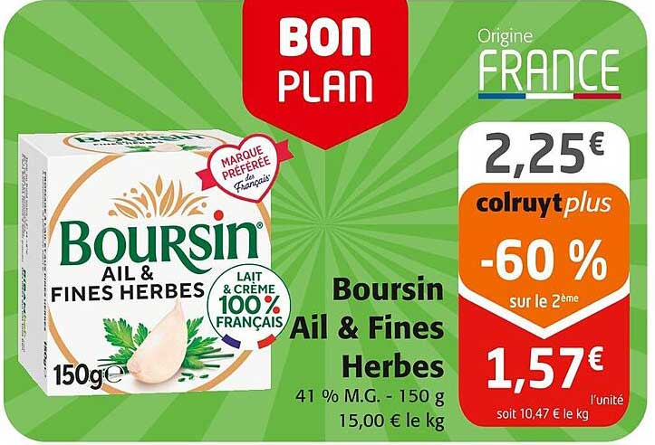 Boursin Ail & Fines Herbes
