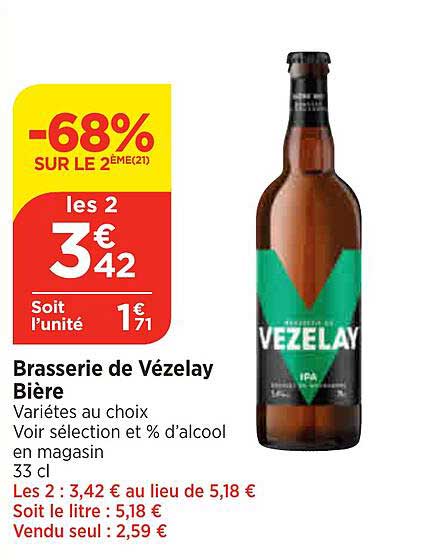 brasserie de vézelay bière