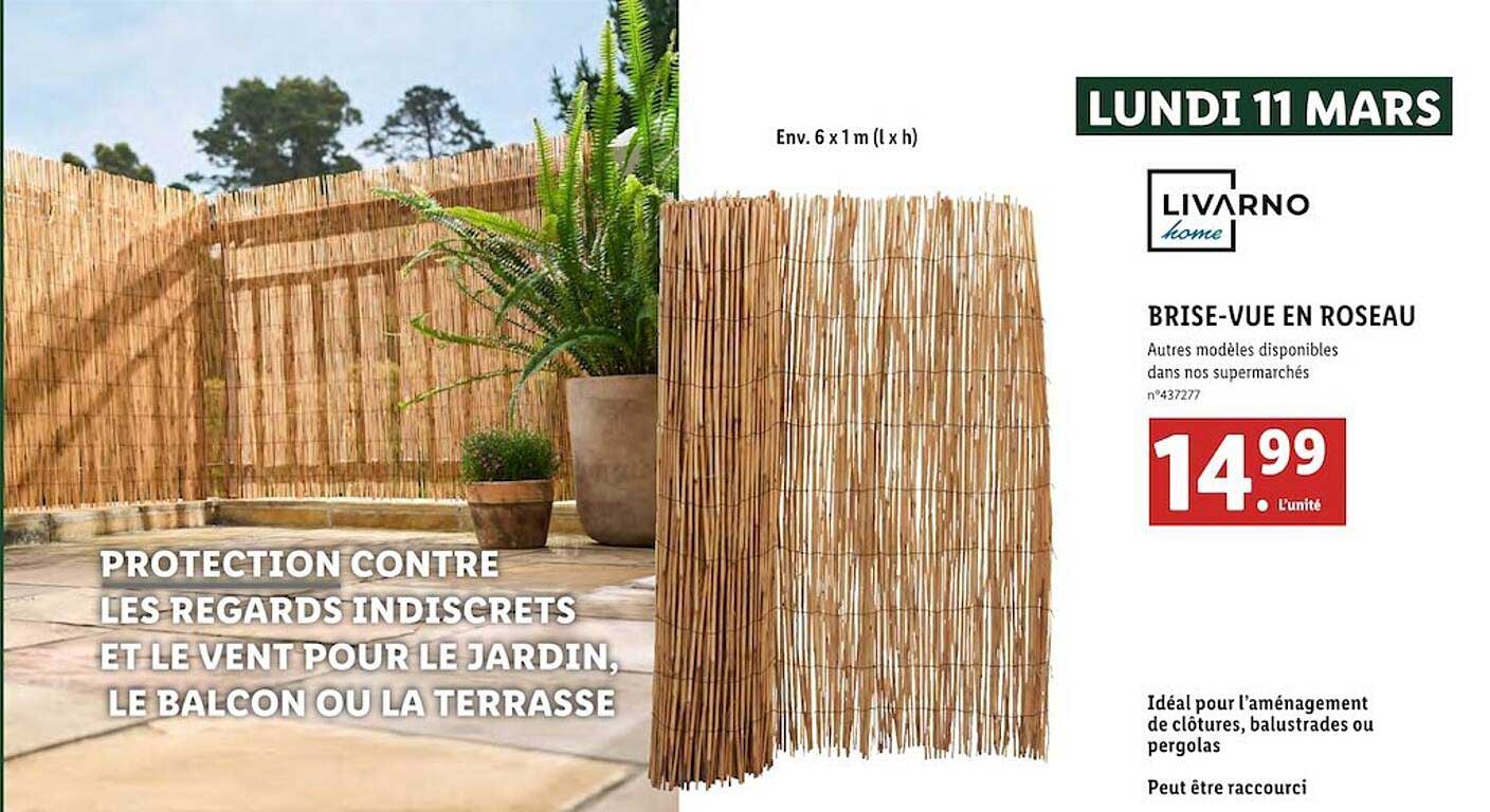 brise-vue en roseau livarno home