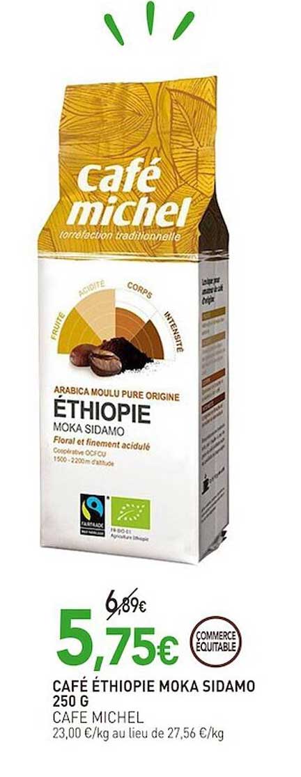 café éthiopie moka sidamo 250 g café michel