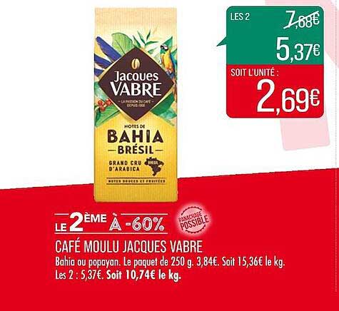 café moulu jacques vabre