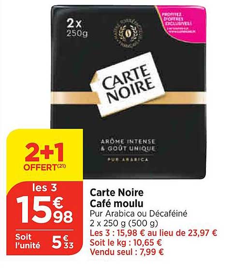 Carte Noire Café Moulu