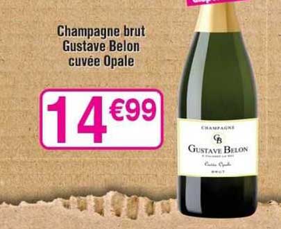 champagne brut gustave belon cuvée opale