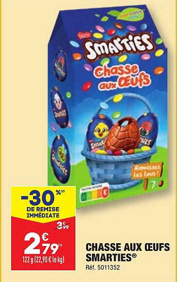 chasse aux œufs smarties