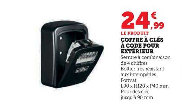 Coffre à Clés à Code Pour Extérieur
