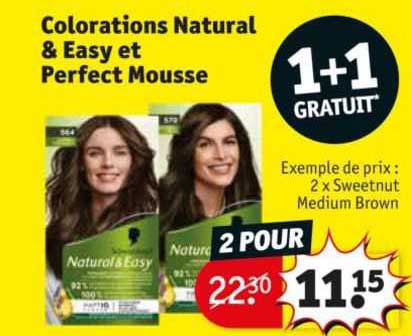 Colorations Natural & Easy Et Perfect Mousse