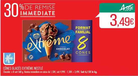Cônes Glacés Extrême Nestlé