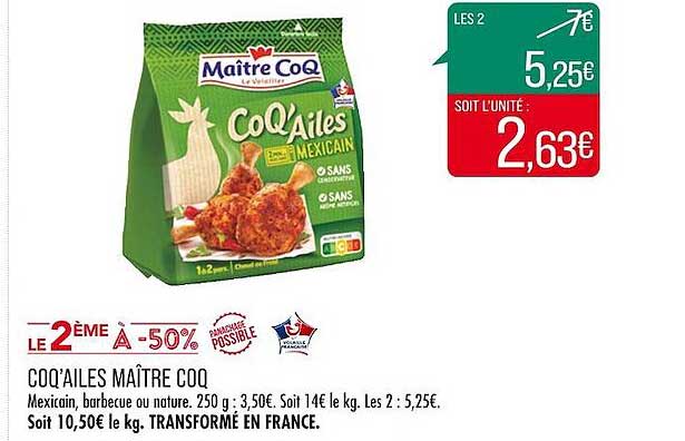 coq'ailes maître coq