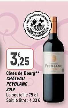 côtes de bourg château peyblanc 2019