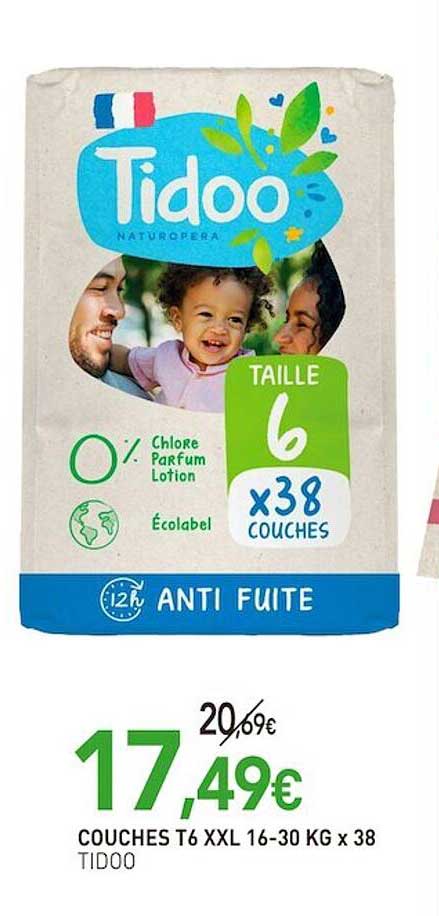 couches t6 xxl 16-30 kg x 38 tidoo