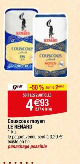 Couscous Moyen Le Renard
