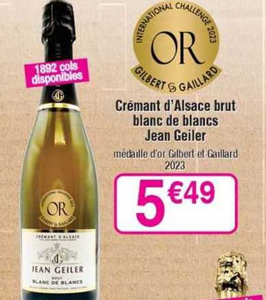 crémant d'alsace brut blanc de blancs jean geiler