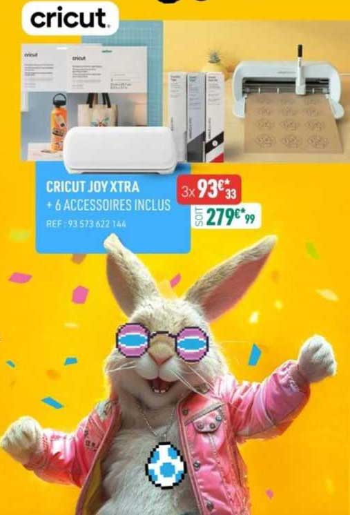 cricut joy xtra + 6 accessoires inclus