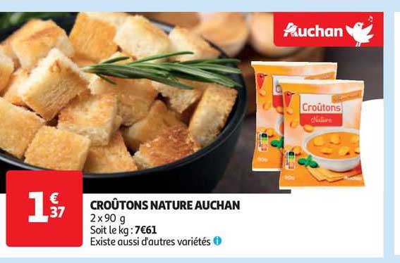 Croûtons Nature Auchan