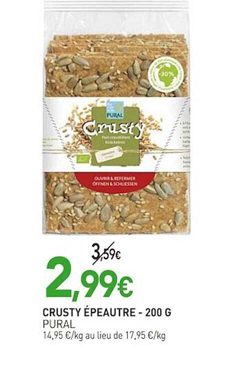 Crusty épeautre Pural - 200 G