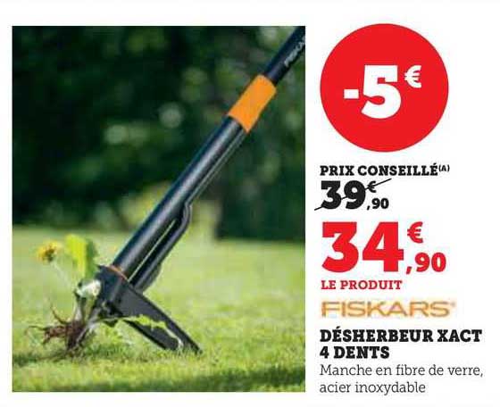 Désherbeur Xact 4 Dents Fiskars