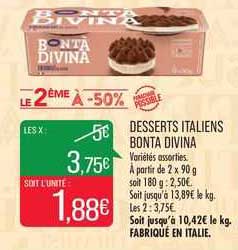 desserts italiens bonta divina