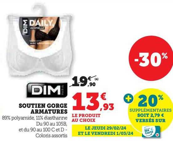 dim soutien gorge armatures